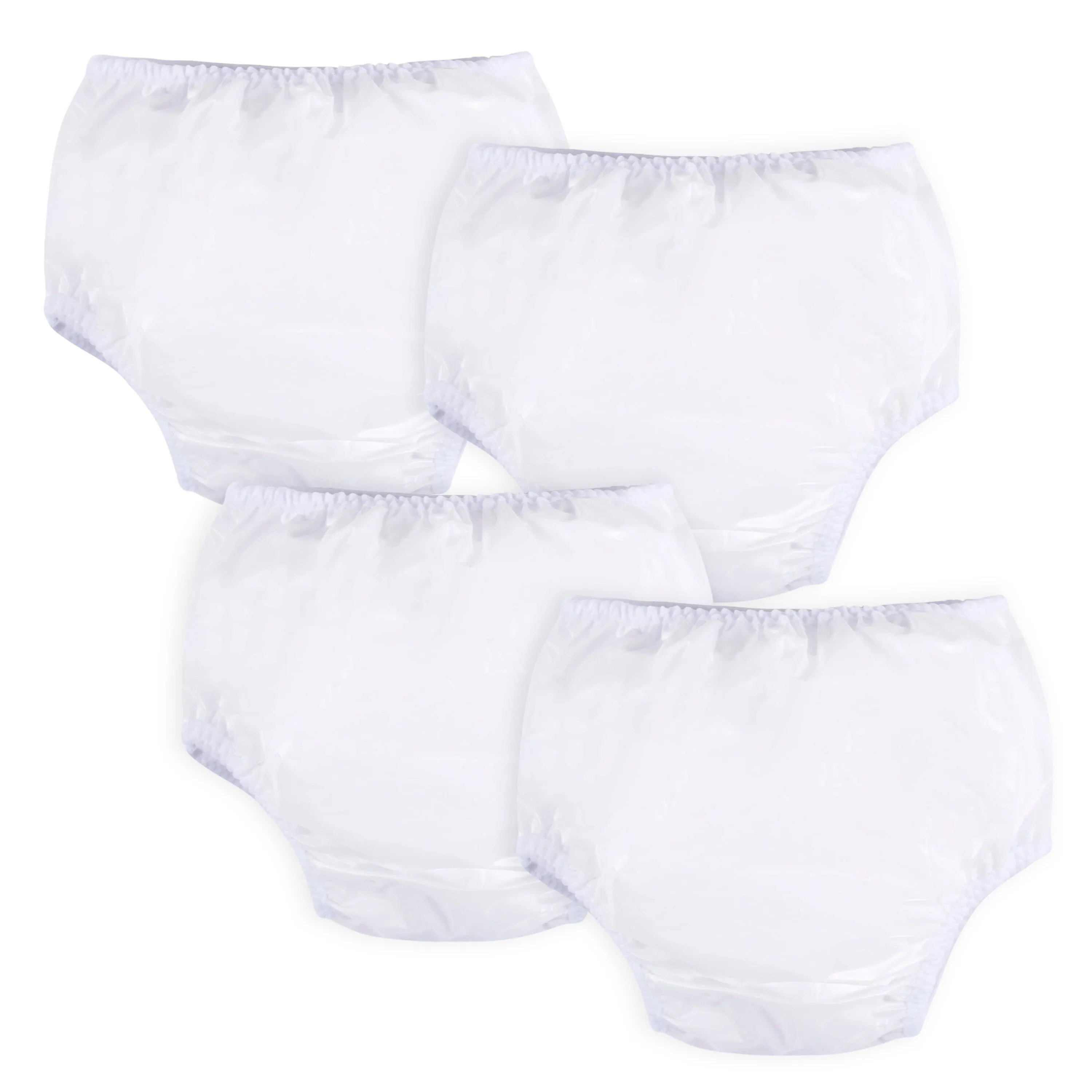 4-Pack Toddler White Waterproof Pants