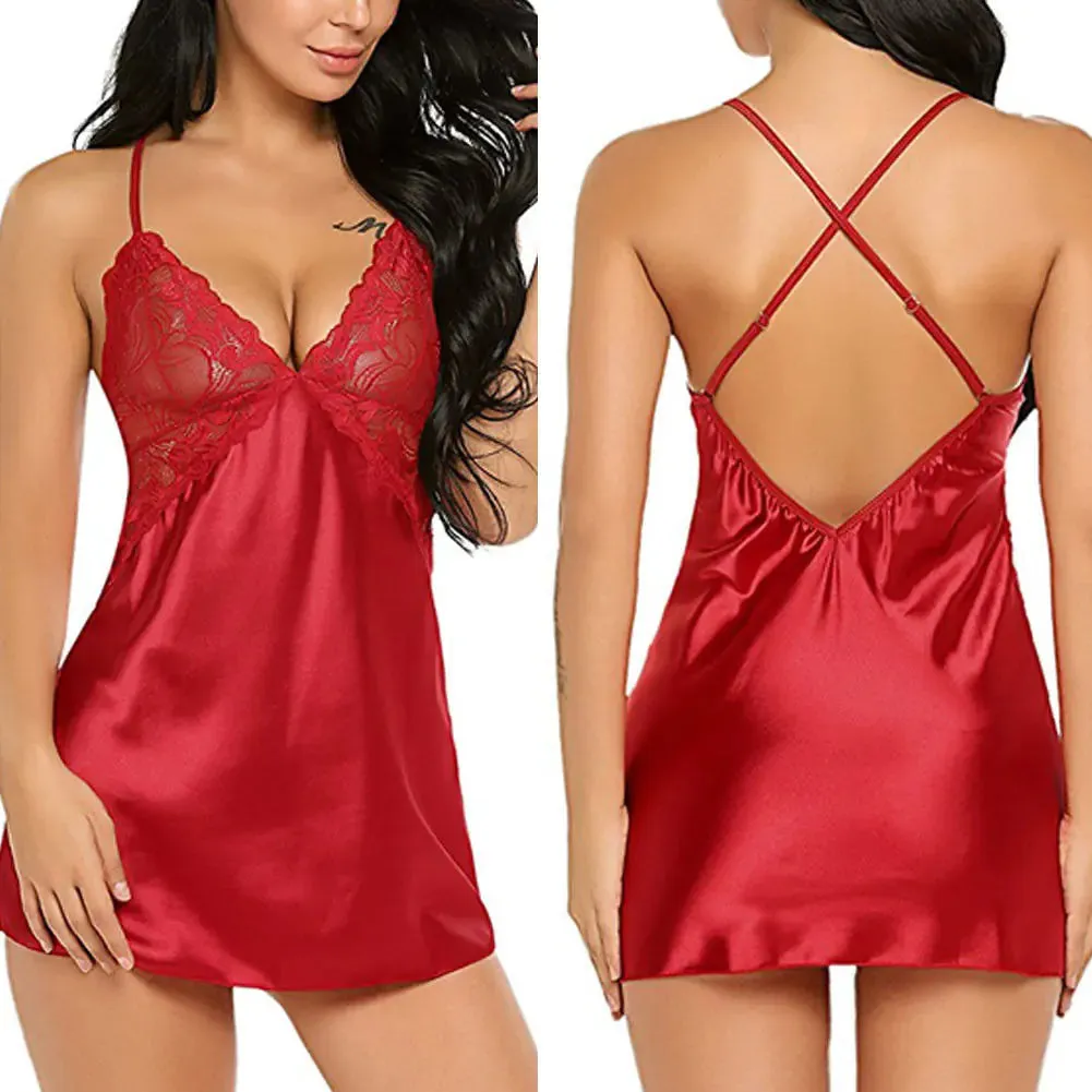 5-Color Set of Sexy Night Dress Lingerie