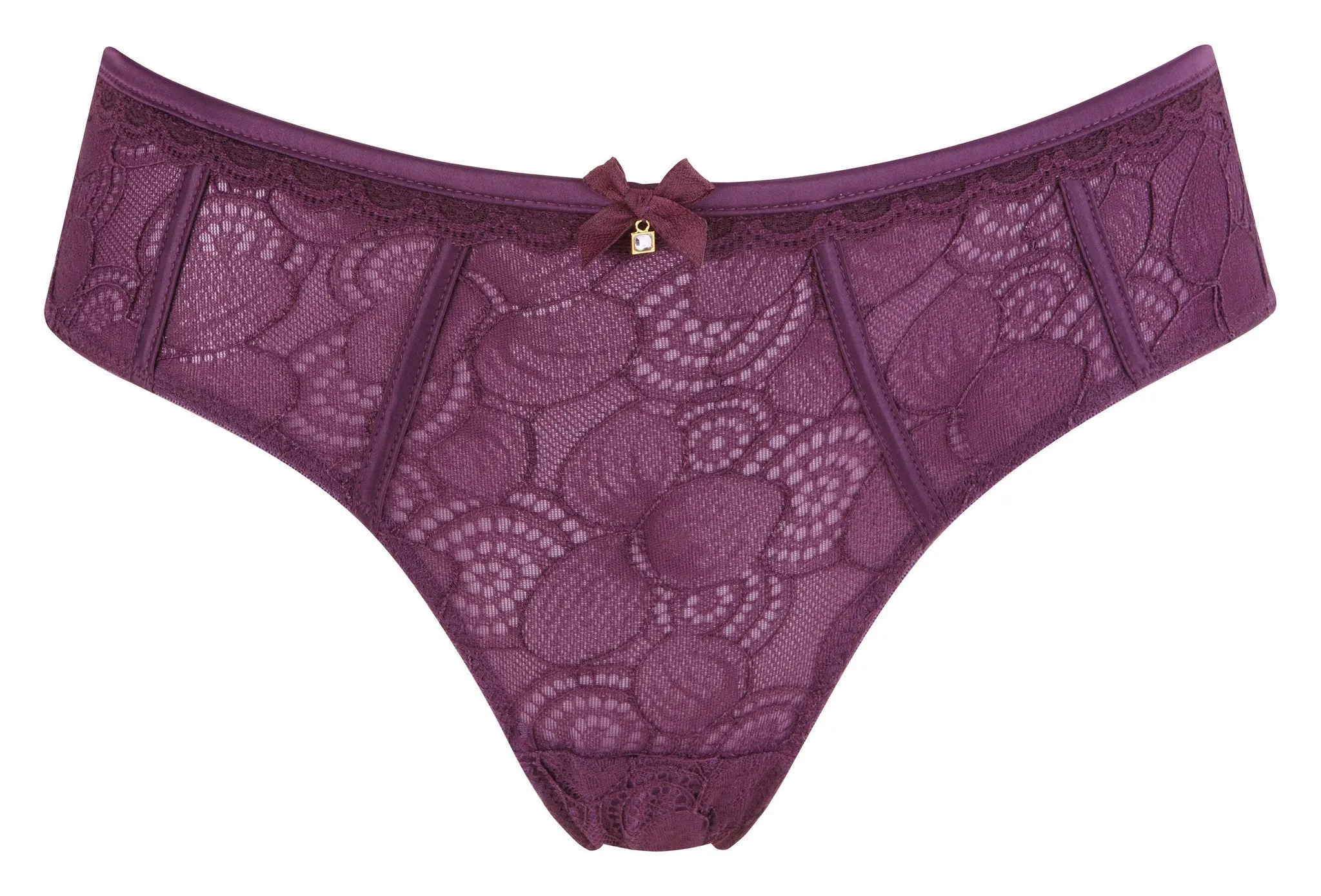 Angie Plum Purple Thong - Masquerade