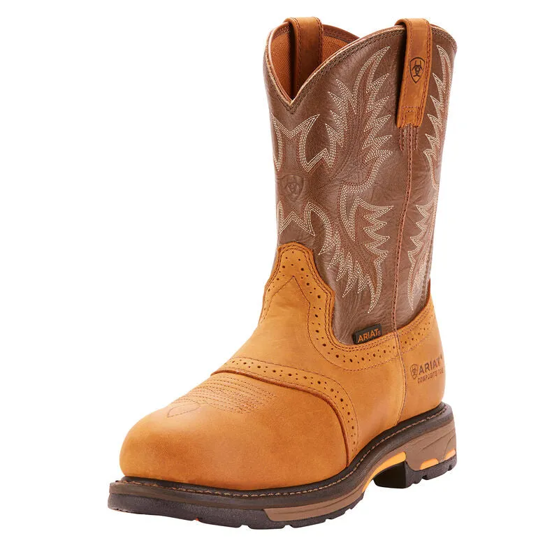 Ariat Mens Aged Bark Safety Toe Work Hog Work Boot