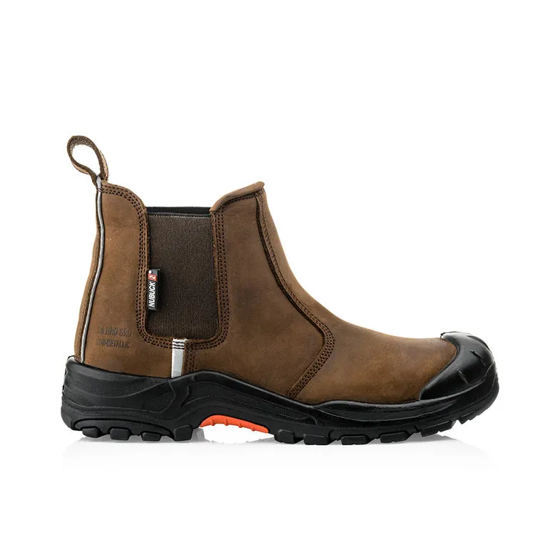 BuckBootz Nubuckz NKZ101BR Safety Dealer Boots