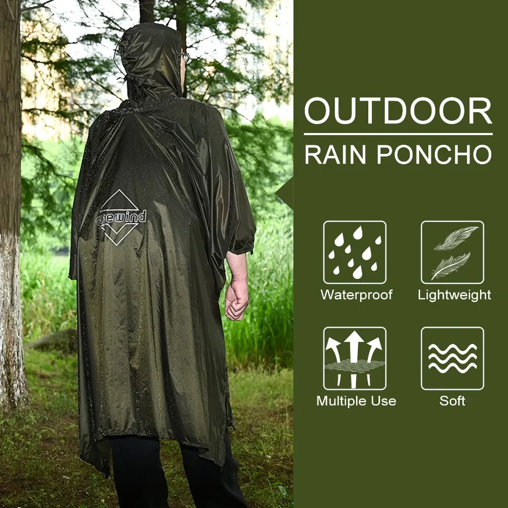 Camo Rain Poncho Shelter