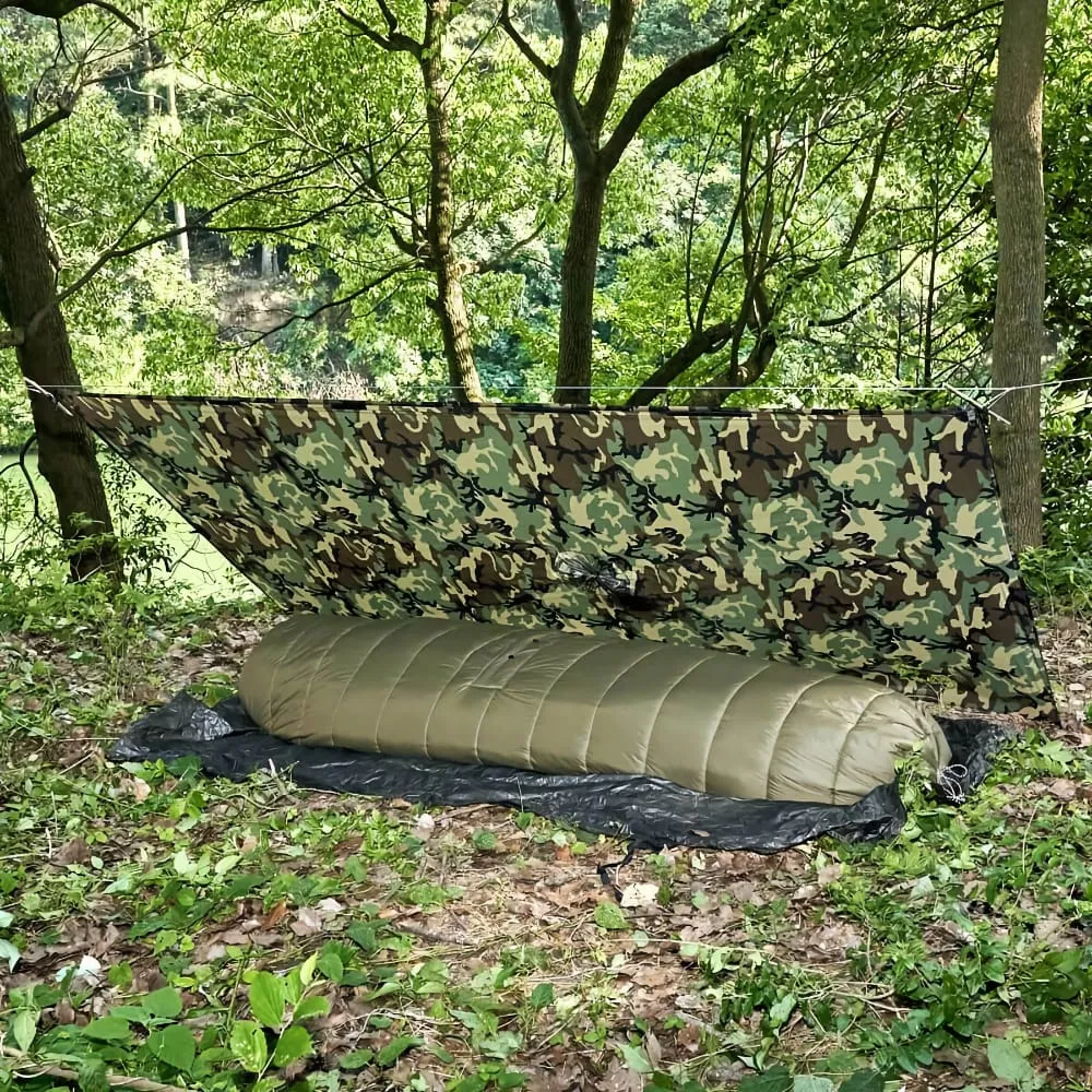 Camo Rain Poncho Shelter