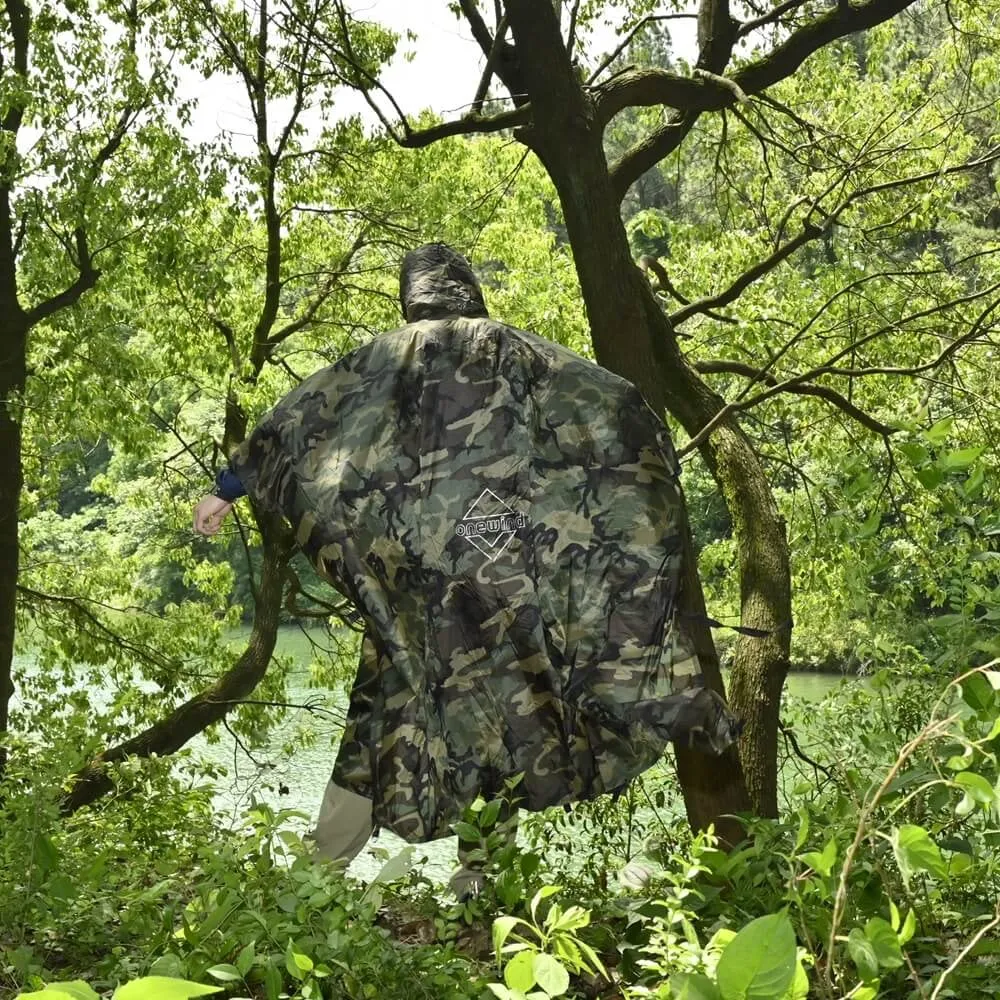 Camo Rain Poncho Shelter