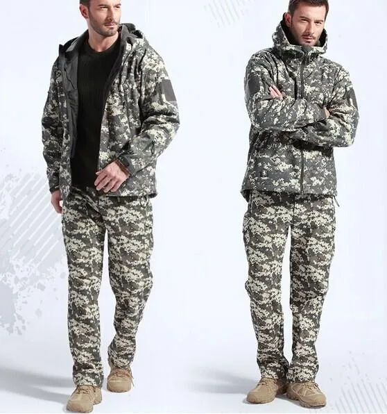 Camouflage Stealth Shark Skin Waterpoof Tactical Pant