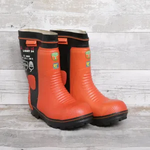 De-Branded Steel Toe Cap Chainsaw Class 2 Wellington Boots UK5.5