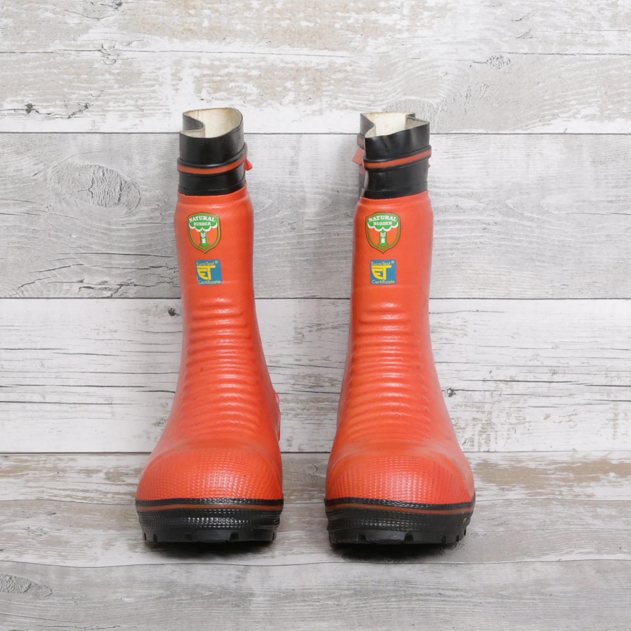 De-Branded Steel Toe Cap Chainsaw Class 2 Wellington Boots UK5.5