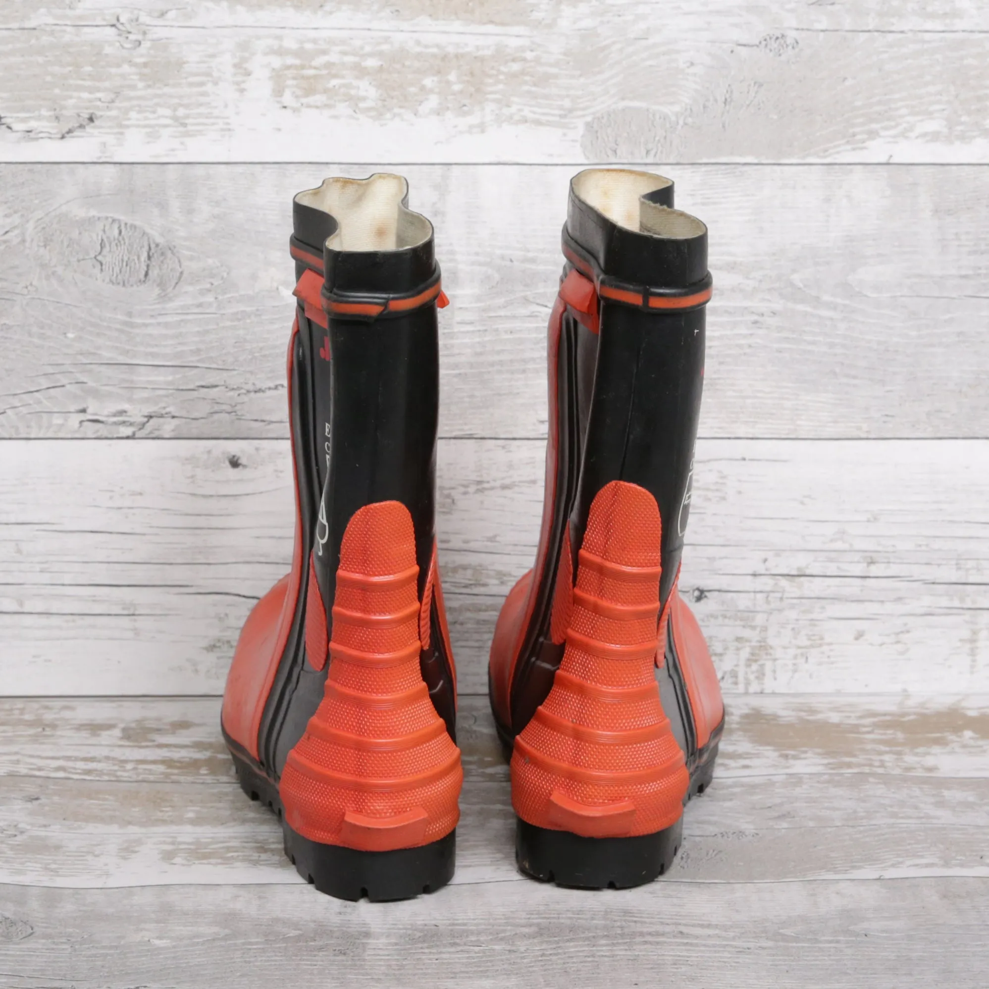 De-Branded Steel Toe Cap Chainsaw Class 2 Wellington Boots UK5.5