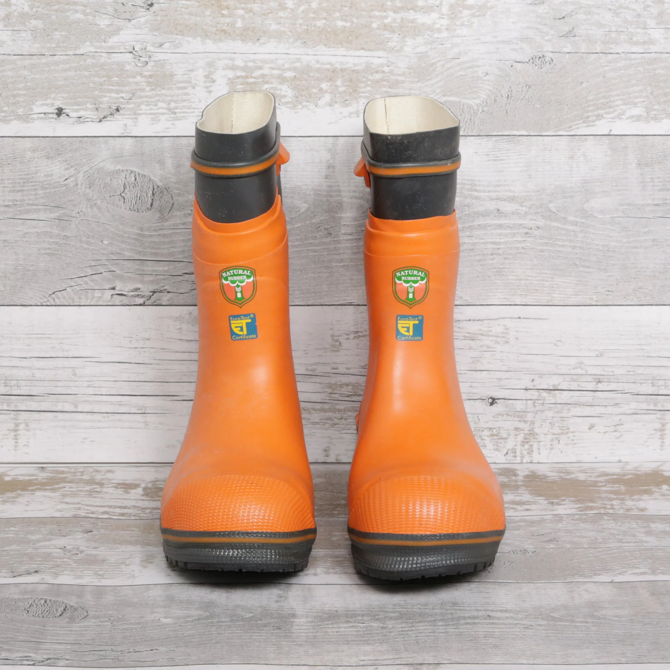 De-Branded Steel Toe Cap Chainsaw Class 2 Wellington Boots UK6.5