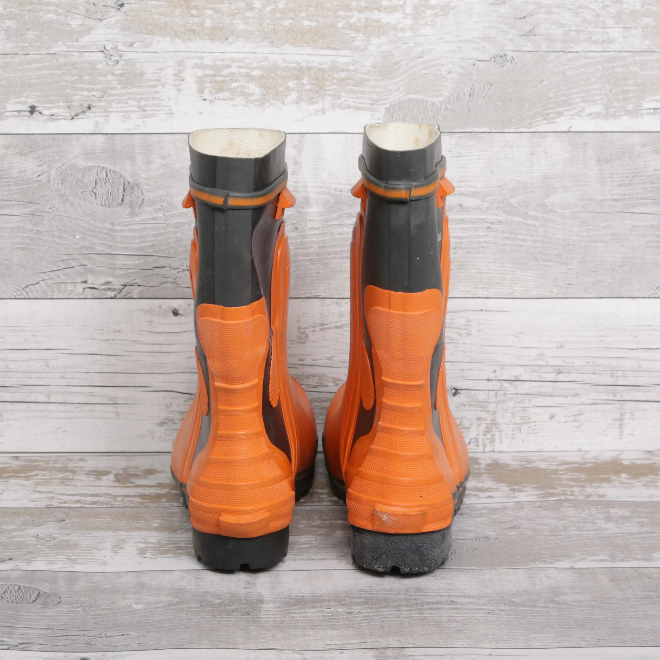 De-Branded Steel Toe Cap Chainsaw Class 2 Wellington Boots UK6.5