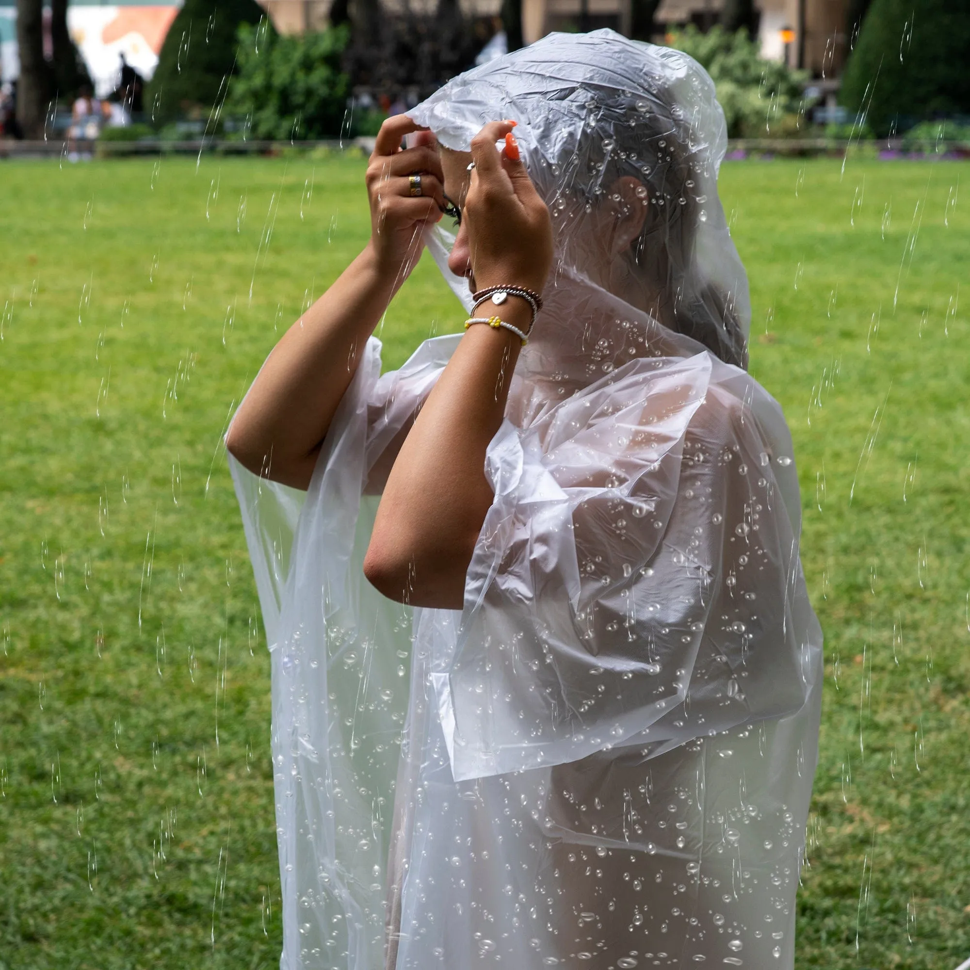 Disposable Rain Ponchos - 5 Colors