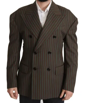 Dolce & Gabbana Multicolor Stripes Double Breasted Blazer