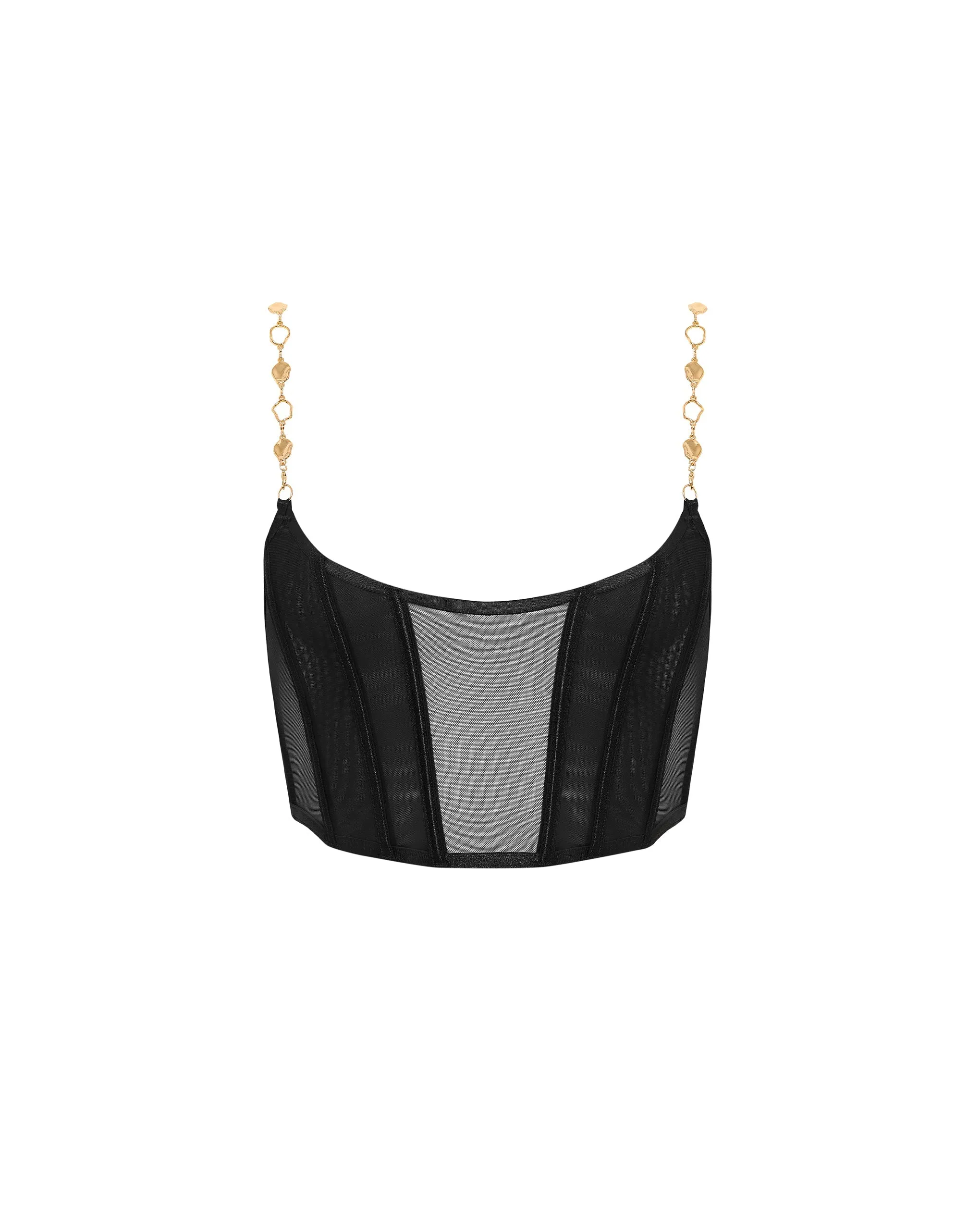 Emery Soft Bustier Black/Gold