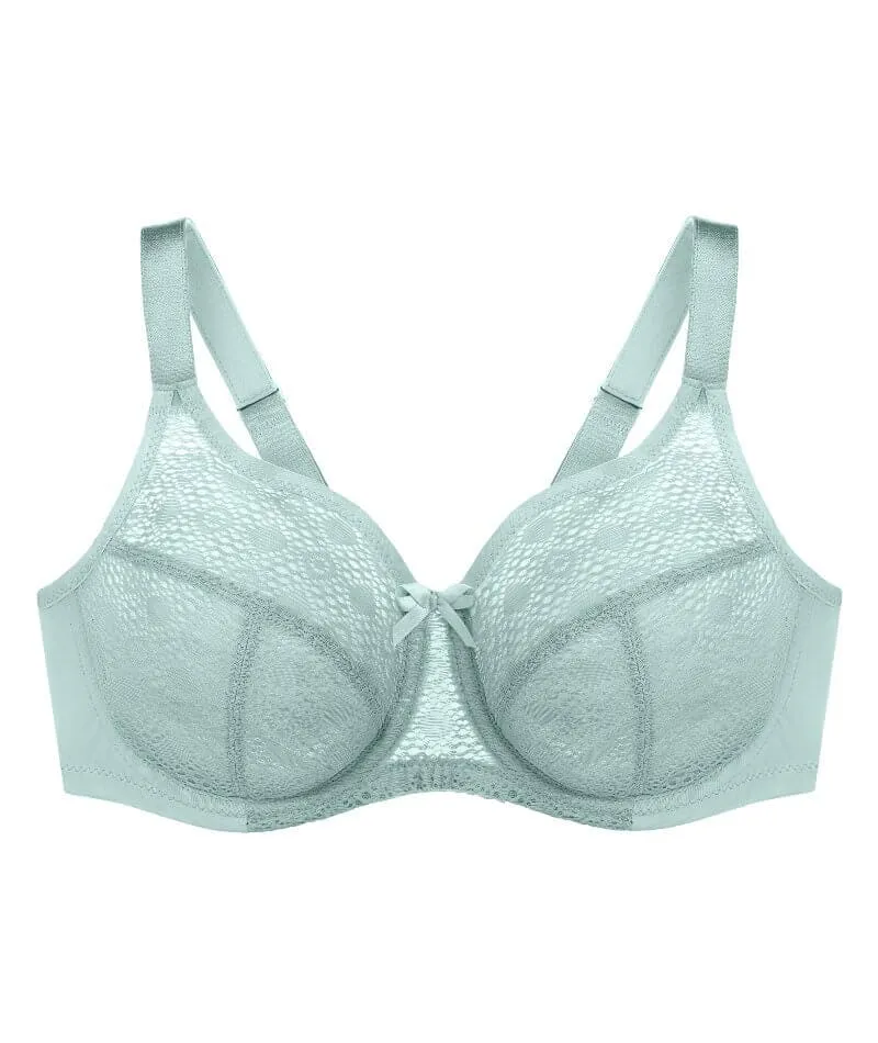 Glamorise Lace Comfort WonderWire Bra - Jade