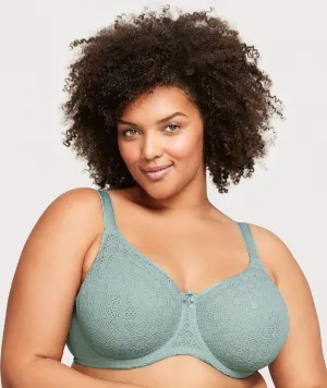 Glamorise Lace Comfort WonderWire Bra - Jade