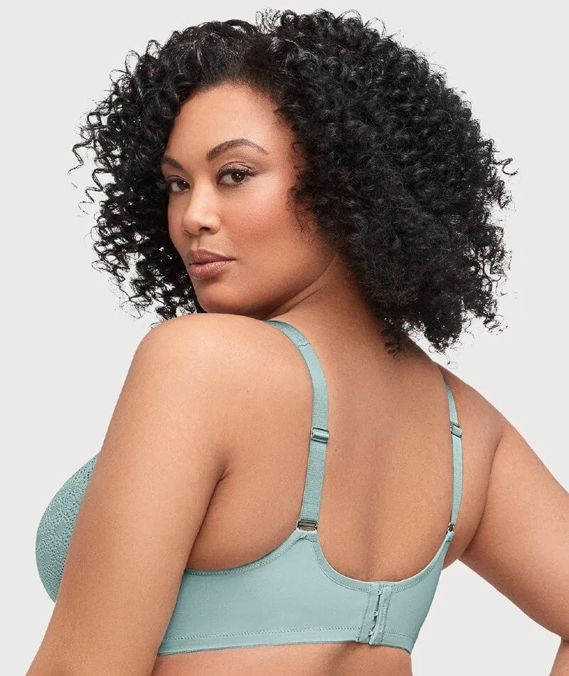 Glamorise Lace Comfort WonderWire Bra - Jade