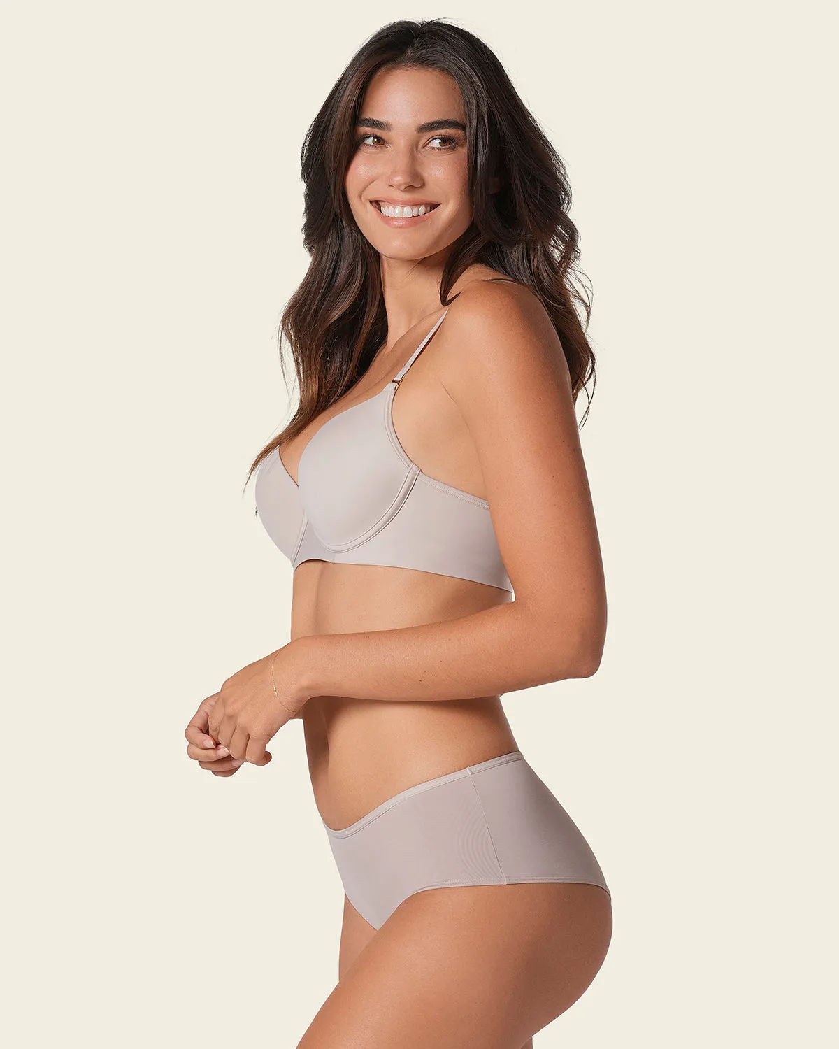 Invisible High Push Up Petite Bra with Memory Foam