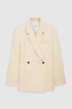 KAIA BLAZER - LIGHT YELLOW LINEN