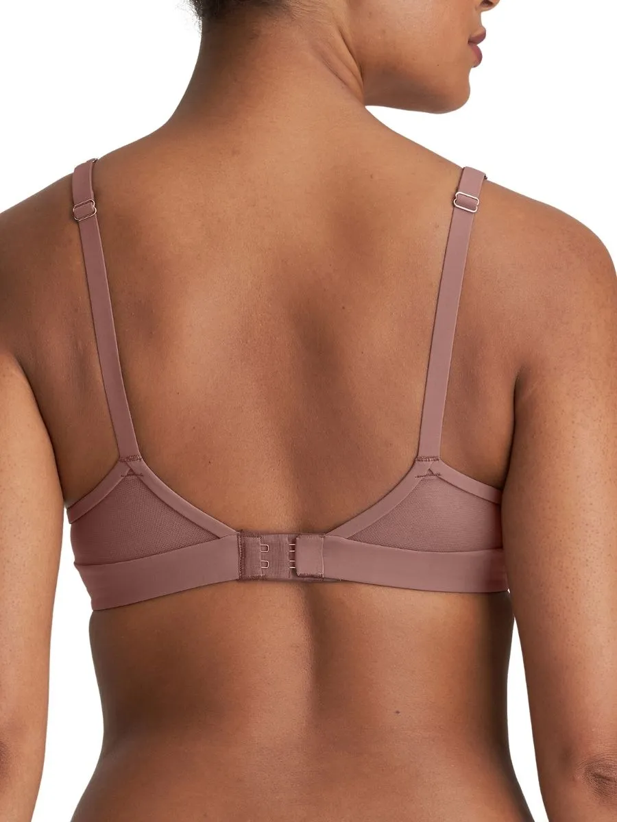 Louie Padded Balcony Bra - Satin Taupe