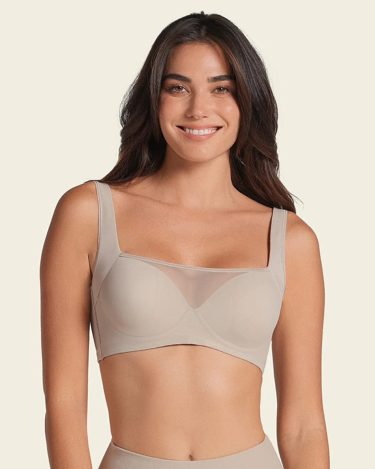 Mesh Front Contouring Bra