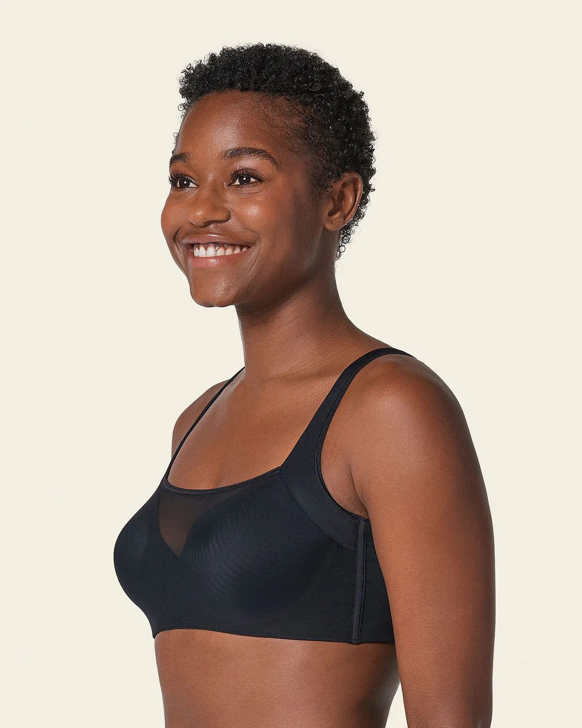 Mesh Front Contouring Bra