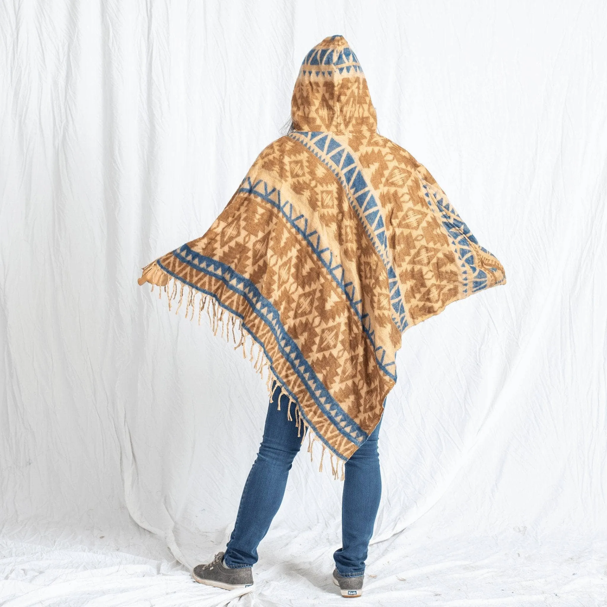 Nanda Hooded Poncho