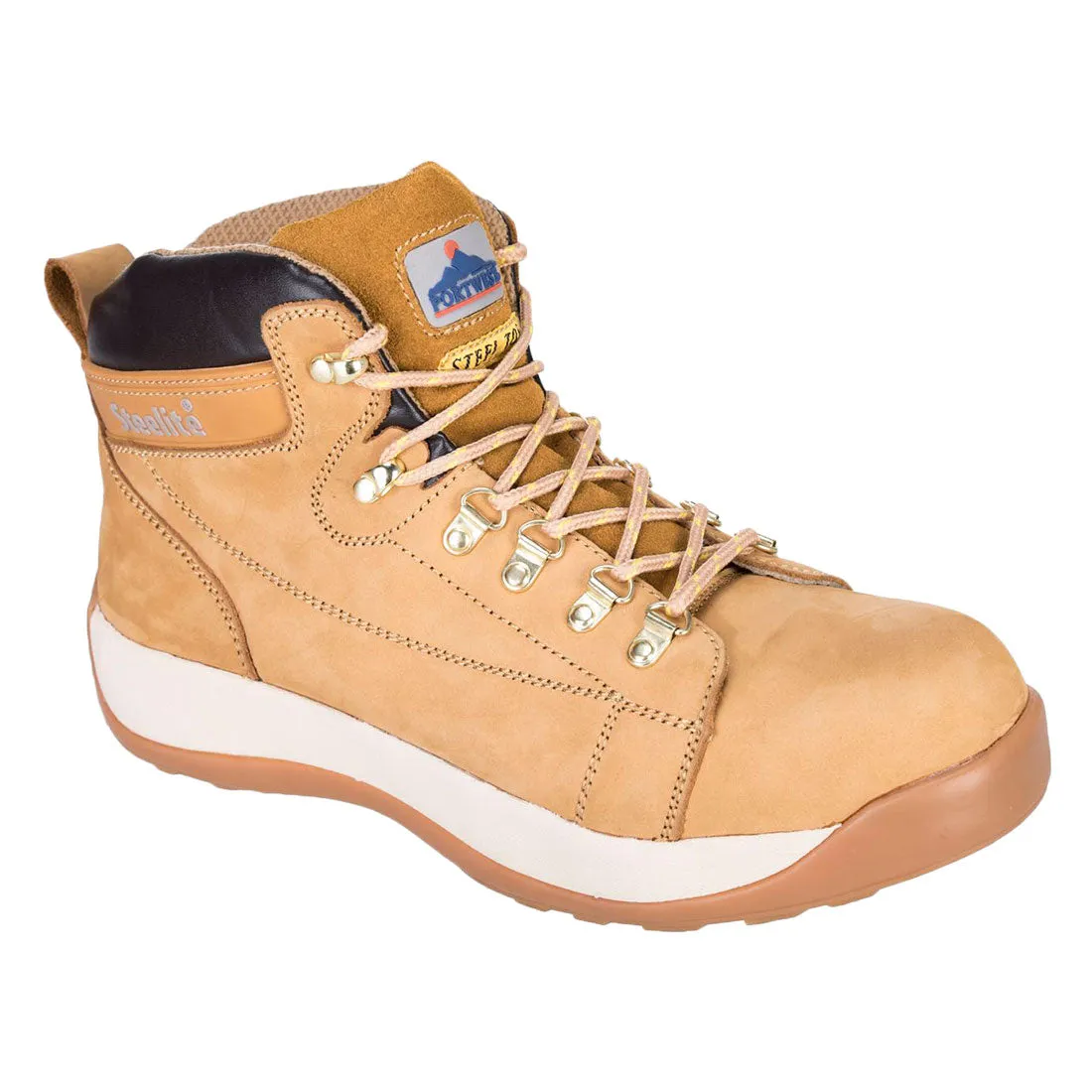 Portwest Work Boot FW31 - Steelite Mid Cut Nubuck Boot SB HRO Honey