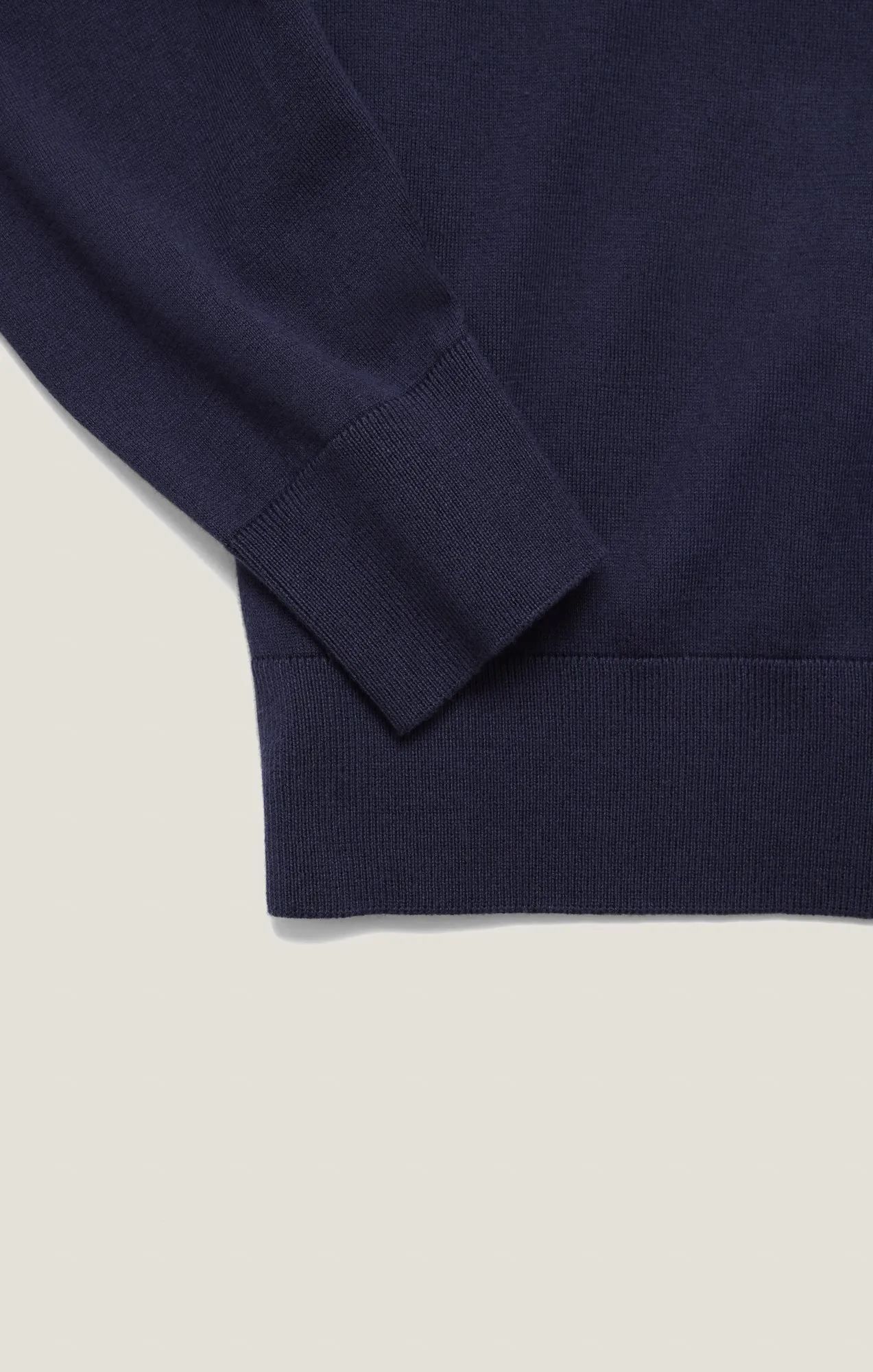 Quarter Zip Sweater In Navy