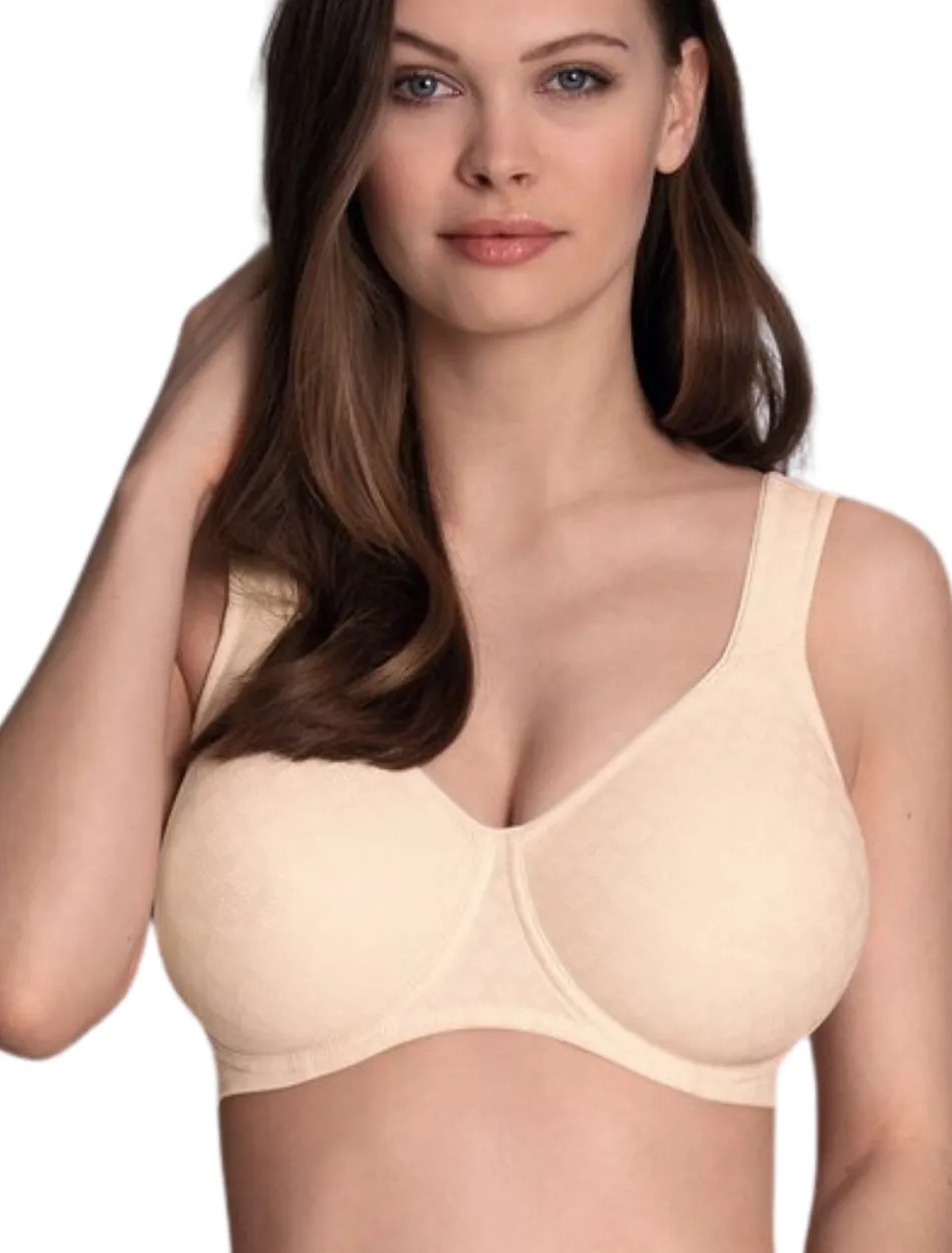 Rosa Faia Twin Art Bra Seamless Comfort Underwire Bra, Smart Rose |Pink Rosa Faia Molded Bra