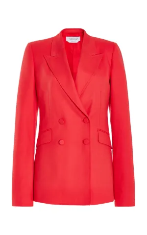 Stephanie Blazer in Red Topaz Superfine Wool