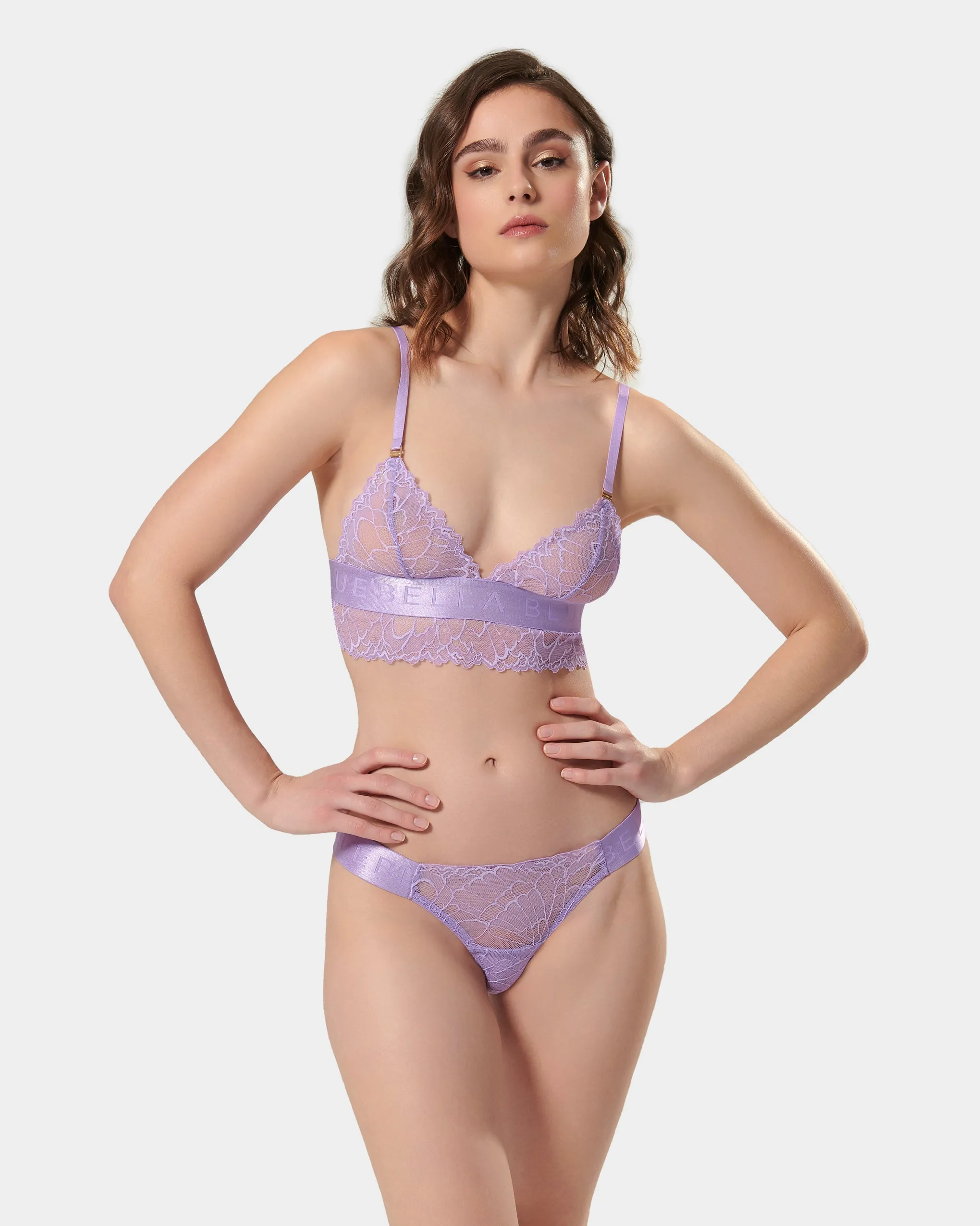 Tori Brief Purple Rose