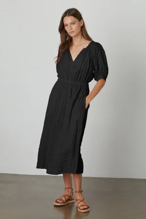 WHITNEY LINEN CUT OUT DRESS